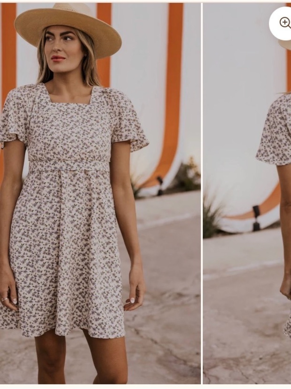Roolee | Floral Cream Mom Dress